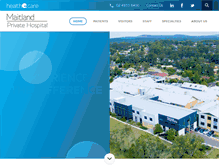 Tablet Screenshot of maitlandprivatehospital.com.au